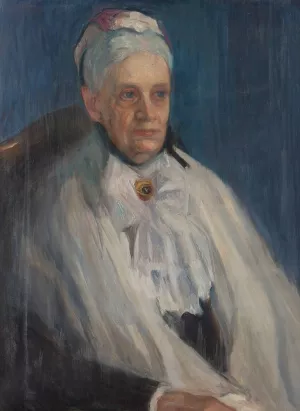 Konstnarens farmor, Friherrinnan von Dardel Oil painting by Nils Dardel