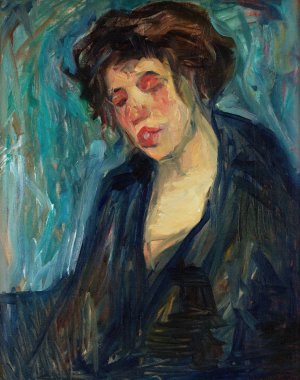 Kvinna by Nils Dardel Oil Painting