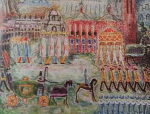 Stadsbild by Nils Dardel Oil Painting