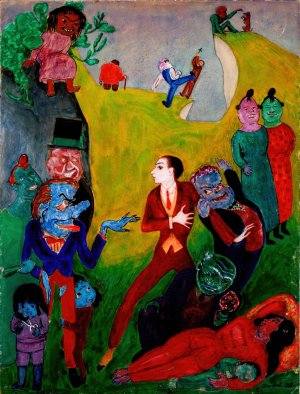 Utan pardon by Nils Dardel Oil Painting