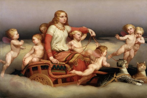 Freja Seeking Her Husband by Nils Jakob Olsson Blommer - Hand-Painted Oil Painting Reproduction