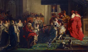 The Coronation Of Maria De'Medici by Nils Jakob Olsson Blommer Oil Painting