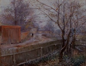 Autumn, Varberg by Nils Kreuger Oil Painting