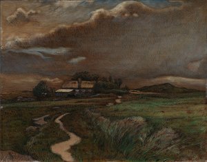 Landscape by Nils Kreuger Oil Painting