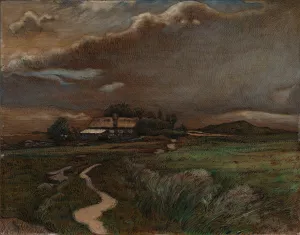 Landscape by Nils Kreuger Oil Painting