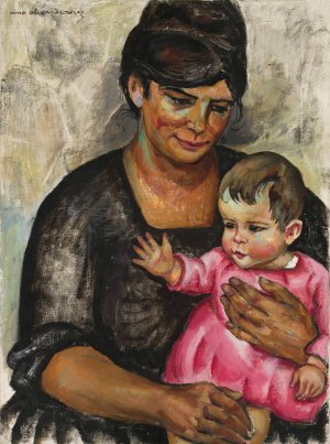 Maternity by Nina Aleksandrowicz Oil Painting