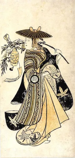 Actor Sanogawa Ichimatsu painting by Nishimura Shigenaga