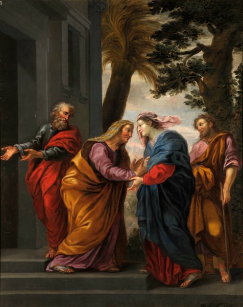La Visitation by Noel Halle - Hand-Painted Oil Painting Reproduction