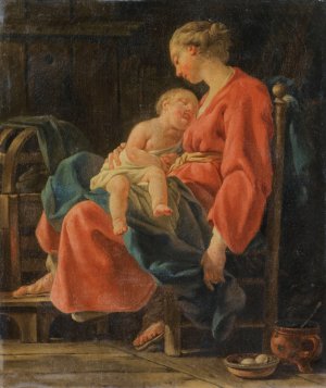 Le Doux Repos by Noel Halle Oil Painting