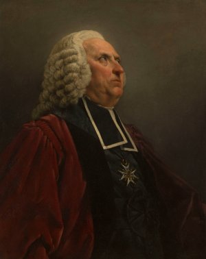 Portrait de Louis Mercier, echevin de Paris en 1761 by Noel Halle Oil Painting