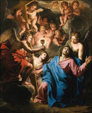 Christ At Prayer On The Mount Of Olives by Noel Coypel Oil Painting