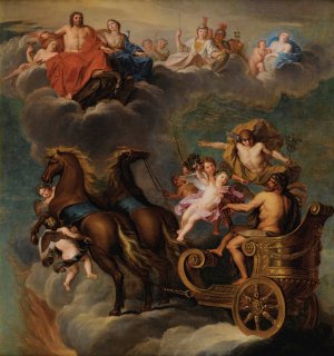 The Apotheosis Of Hercules by Noel Nicolas Coypel Oil Painting