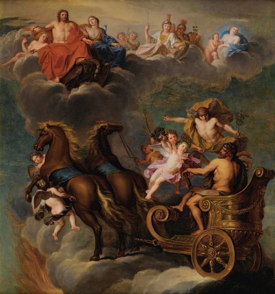 The Apotheosis Of Hercules by Noel Nicolas Coypel - Hand-Painted Oil Painting Reproduction