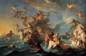 The Rape of Europa by Noel-Nicolas Coypel Oil Painting