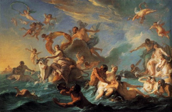 Main Product Photo of The Rape of Europa Painting by Noel-Nicolas Coypel