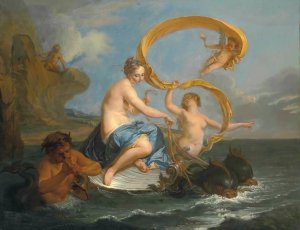 The Triumph of Galatea by Noel Nicolas Coypel Oil Painting