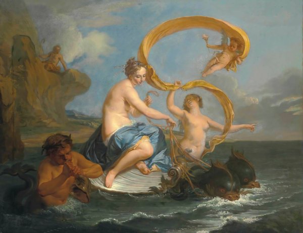 The Triumph of Galatea by Noel Nicolas Coypel - Hand-Painted Oil Painting Reproduction