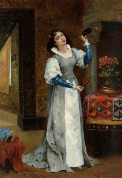 Before The Masked Ball by Noel Saunier - Hand-Painted Oil Painting Reproduction