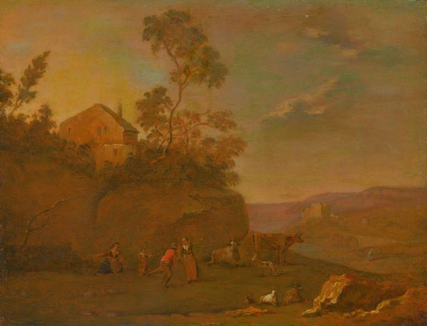 Main Product Photo of Early Evening  Painting by Norbert Joseph Carl Grund