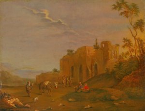 Morning by Norbert Joseph Carl Grund Oil Painting
