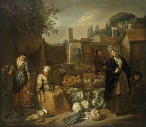 Genre Scene by Norbert Van Bloemen Oil Painting