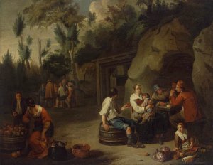 Peasant Family Sitting at a Table