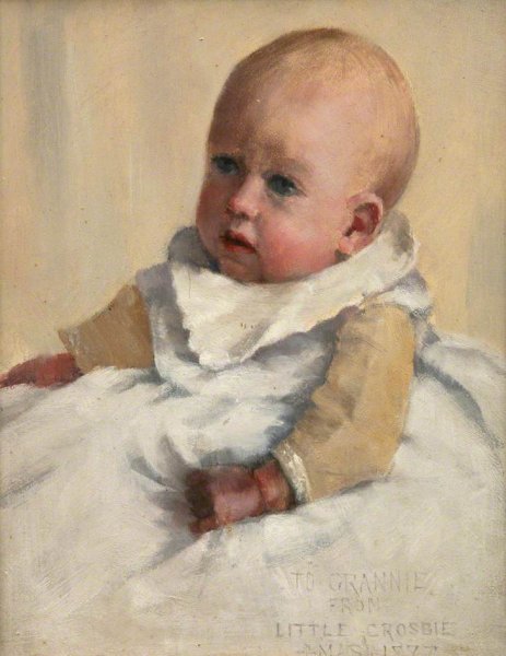 Main Product Photo of Crosbie Garstin as a Baby Painting by Norman Garstin