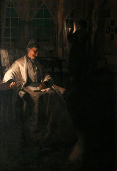 Main Product Photo of Her Signal Painting by Norman Garstin