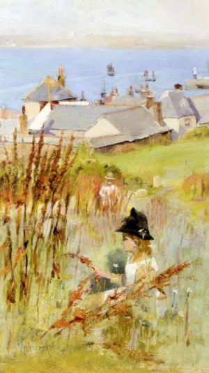 Newlyn From The Meadow painting by Norman Garstin