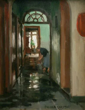 Saturday painting by Norman Garstin