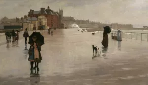 The Rain by Norman Garstin - Oil Painting Reproduction