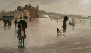 The Rain painting by Norman Garstin