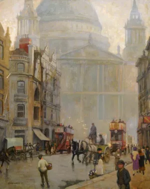 Wren's Monument by Norman Garstin Oil Painting