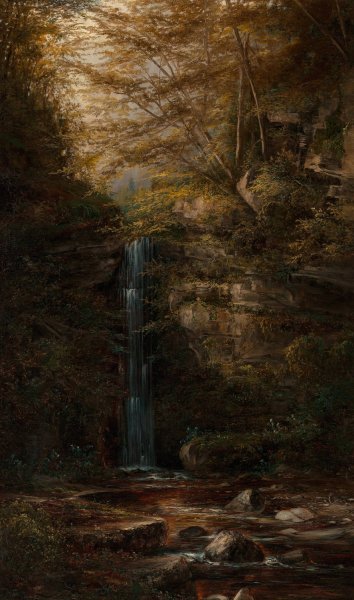 Madrone Falls of Milliken Creak  by Norton Bush - Hand-Painted Oil Painting Reproduction