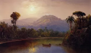 On the Chagres River Oil painting by Norton Bush