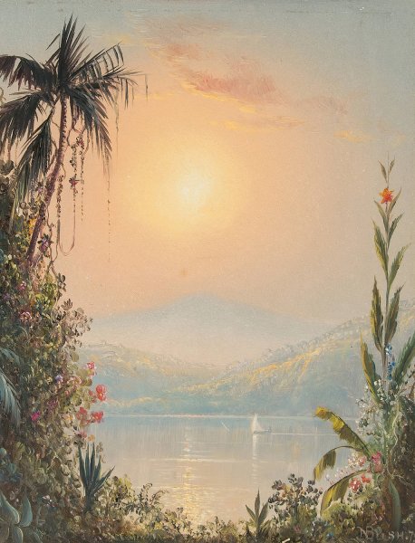 Sailing in the Tropics  by Norton Bush - Hand-Painted Oil Painting Reproduction