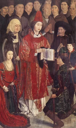 Altarpiece of Saint Vincent Oil painting by Nuno Goncalves
