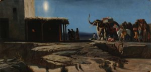Arrivee des mages a Bethleem by Octave Penguilly-L'Haridon Oil Painting