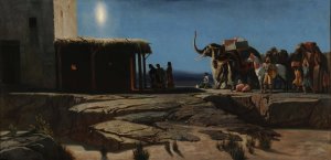 The Arrival of the Magi in Bethlehem by Octave Penguilly-L'Haridon Oil Painting