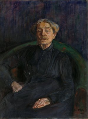 Portrait of the Artist Aasta Hansteen by Oda Krohg Oil Painting