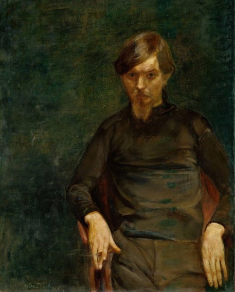 Main Product Photo of Portrait of the Swedish Painter Ivar Arosenius  Painting by Oda Krohg