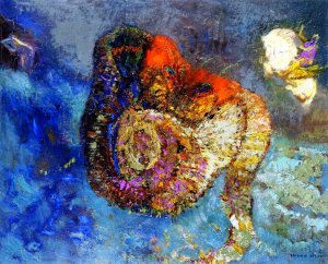 Andromeda Oil painting by Odilon Redon