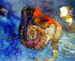 Andromeda Oil painting by Odilon Redon