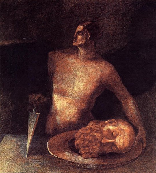 Main Product Photo of Angel Executions Painting by Odilon Redon