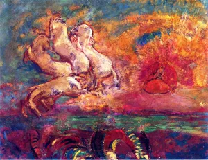 Apollos Charriot and the Dragon by Odilon Redon - Oil Painting Reproduction