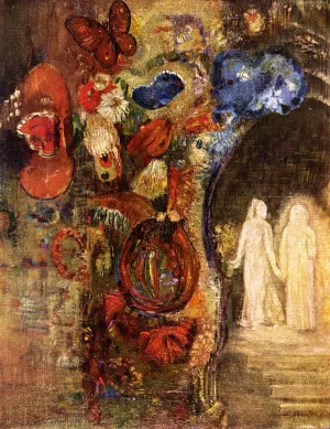 Apparition Oil painting by Odilon Redon
