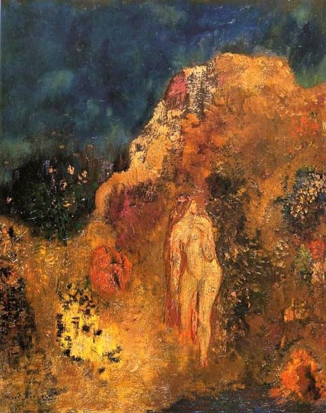 Main Product Photo of Bathers Painting by Odilon Redon