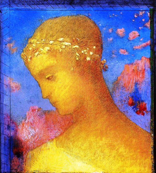 Main Product Photo of Beatrice Painting by Odilon Redon