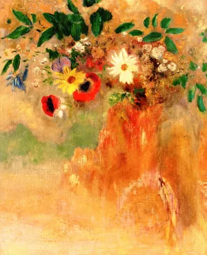 Bouquet of Flowers 3 by Odilon Redon - Oil Painting Reproduction