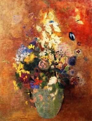 Bouquet of Flowers 4 painting by Odilon Redon
